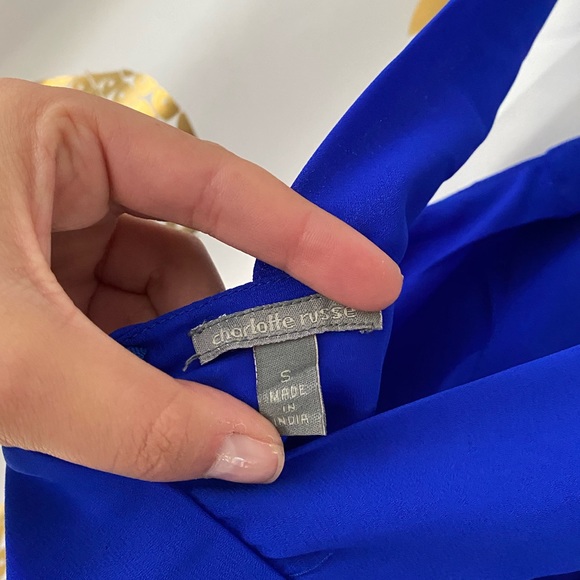 Charlotte Russe Royal Blue Cropped Top - Picture 3 of 3